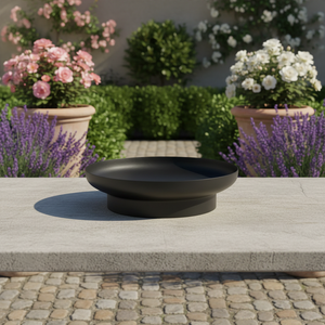 Brasero d'extérieur en acier Corten avec pique à bois, 60 cm, 80 cm, foyer portable pour jardin, pour chauffage extérieur - Product Image 2