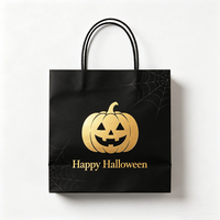 Sacs cadeaux classiques en kraft pour Halloween, écologiques, avec poignées en corde, motif Trick or Treat, recyclables, biodégradables, vente en gros de bonbons