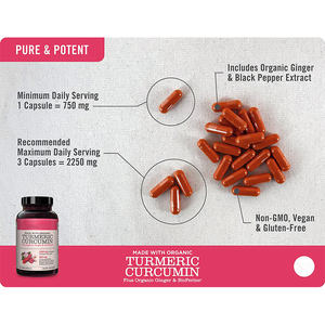 Toptan toplu fiyat siyah ananas kapsül zerdeçal ve zerdeçal karabiber hapları Curcumin C3 kompleks kapsül - Product Image 6