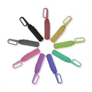 Practical UV Protection 3 <b>Fold</b> Umbrella Promotional Outdoor Garden Umbrella with Bag Hook - Product Image 5