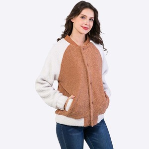 Veste polaire à boutons en polyester et laine polaire personnalisée grande taille pour femmes - Product Image 4