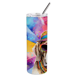 แก้วน้ำสแตนเลสทรงเพรียว Weimaraner Hippie Dawg - Product Image 4