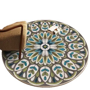 Alfombra Redonda con Estampado Persa de Wan Xinlong, Diseño de Medallón, Resistente a las Manchas, para Dormitorio, Decoración del Hogar - Product Image 2