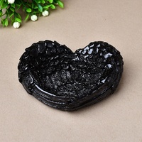 Cœur de Cupidon, Ailes du Diable, Ailes d'Ange, Plumes Blanches, Plumes en Résine, Décoration d'Intérieur, Support pour Boule de Cristal, Fabriqué en Chine