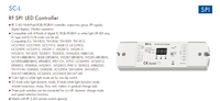 Contrôleur RF SPI SC-L 5-24VDC RF2.4G 8A pour bande LED Pixel, variateur de lumière blanche RGBW avec télécommande et interrupteur poussoir
