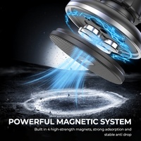 Support magnétique de téléphone pour voiture OEM d'usine en ABS, rotation à 360°, ventouse puissante, compatibilité universelle, emballage personnalisé avec logo