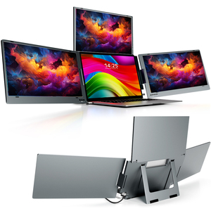 Moniteurs Triple Trading à Configuration Instantanée-3x14 "1080P Écrans Anti-Glare - Product Image 1