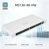 Switch Cisco Catalyst Meraki MS130-48-HW de 48 Puertos Gigabit Layer 2, 4x1G SFP Uplinks, 104Gbps, 87Mpps, Administrado en la Nube, Empresarial