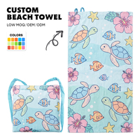 Serviette de plage pliable 2-en-1 Ujoy, personnalisée, de haute qualité, légère, anti-sable, séchage rapide, pour le sport