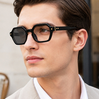 Lunettes de soleil photochromiques carrées personnalisées avec logo rétro Partagas, protection UV400, pour femmes, hommes, unisexe