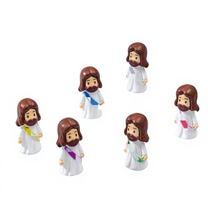 Decoración de Jardín en Miniatura, Figura de Jesucristo de Resina, Adorno de Escritorio Cristiano Espiritual, Recuerdo Religioso, Ideas de Regalo - Product Image 1