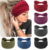 Bandeaux larges pour femmes Awumbuk, style turban, épaisseur 7,08 pouces, antidérapants, imperméables, anti-humidité, pour le sport et le yoga