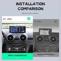 Autoradio multimédia GPS stéréo vidéo CarPlay avec écran 12,3 pouces 256 Go Qualcomm Android pour Audi A1 2012 2013-2018