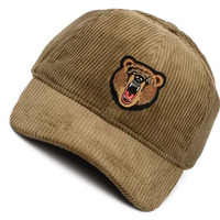 Topi Baseball 6 Panel Bordir Custom Grosir, Bahan Corduroy Unisex, Laris untuk Aktivitas Luar Ruangan, Pria Wanita, Model Gorras