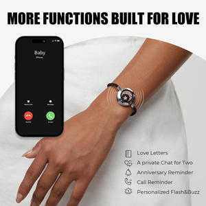 Joyería Inteligente de Moda <span class=keywords><strong>TOTWOO</strong></span>, Pulseras de Contacto de Larga Distancia Sol y Luna para Parejas, Joyería con Emparejamiento Bluetooth - Product Image 4