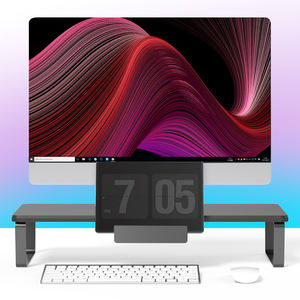 Soporte de madera para monitor de juegos de nuevo diseño, elevador de escritorio, controlador extensible, soporte de almacenamiento de escritorio resistente para estudio de oficina - Product Image 4