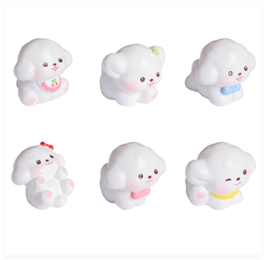 Figurine <span class=keywords><strong>miniature</strong></span> en résine 3D mignonne de dessin animé, nœud papillon, ours en peluche, pour décoration de maison de poupée, artisanat, petite figurine animale, jouet de jardin pour enfants, vente en gros - Product Image 6