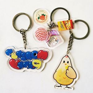China Professional Printed Acrylic Pencil Pen and Keychain Gift Set Pen Shape Key Ring Maker Key Holder with Keychain - Product Image 3