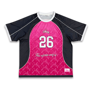 Camiseta de fútbol personalizada de alta calidad, sublimación, diseño de retazos, camiseta de fútbol Retro de calle de gran tamaño - Product Image 2