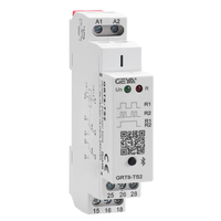 Untuk GRT8-TS2-240 Miniatur AC/DC 24V-240V 2SPDT Relay Kontrol Waktu Otomatis Manual Tertutup untuk Saklar Tangga untuk Menghidupkan/Mematikan