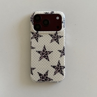 Coque de téléphone anti-rayures à imprimé léopard et étoiles IMD Street pour iPhone 18 Pro Max, protection d'objectif anti-traces de doigts, échantillon