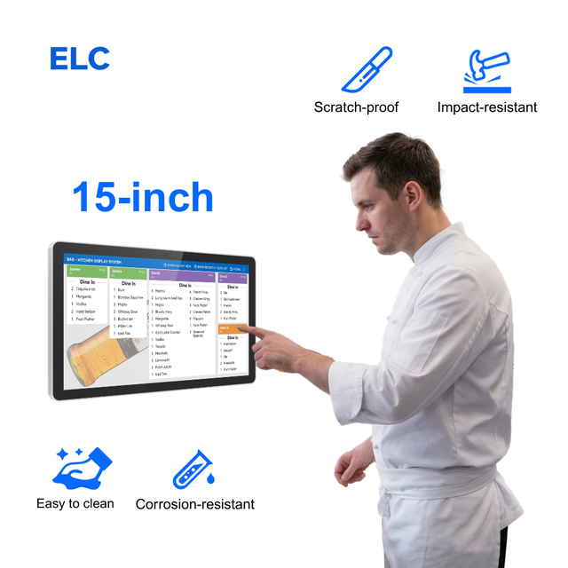 Kitchen KDS 15.6 Inch Android / Window / Debian System Kitchen Order Production Management KDS Touch Screen
