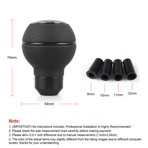Pomo de Palanca de Cambios de Aluminio y Cuero Personalizado de 5 Velocidades para Modificación de Automóviles Mitsubishi de 6 Velocidades - Product Image 5