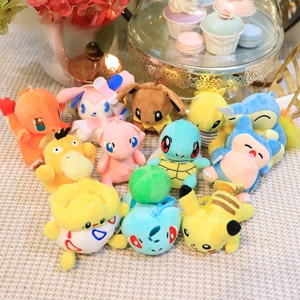 Factory 4 Inch 10cm Pokemoned Stuffed Animals Wholesale Small Pendant Decoration Doll Anime Plush Keychain Toys For Claw Machine - Product Image 2