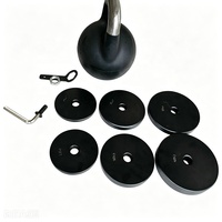 Kettlebell réglable pour l'entraînement de force, en fonte, équipement de gym à domicile, ensemble de kettlebells réglables de 12 à 32 kg