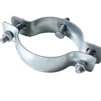 Collier de serrage pour poteau galvanisé à chaud en acier au carbone Q235, verrouillable, pour tour de ligne de transmission, conception personnalisée disponible