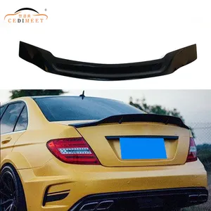 High Quality New Type Car Body Kit Back Boot Lip ABS Plastic Rear Boot Spoiler Wing Use For W204 XR Style