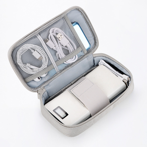 Estuche de disco duro portátil de fábrica Bolsas de almacenamiento de cable de viaje para teléfonos celulares, cargadores, auriculares, cables USB, bancos de energía - Product Image 3
