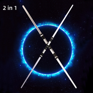 Paquete de 2 Sables Láser de Juguete para Niños, Extensibles, 2 en 1, con Luces LED Intermitentes de Colores - Product Image 4