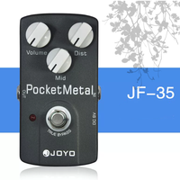 Pédale de guitare électrique JOYO série JF, distorsion, surcharge, égalisation, réverbération, compression, delay, boîtier en alliage d'aluminium.