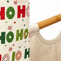 Nouveau Panier de Rangement Pliable Grande Capacité en Coton et Lin pour Cadeaux de Noël 2026 – Panier à Linge Sale Domestique