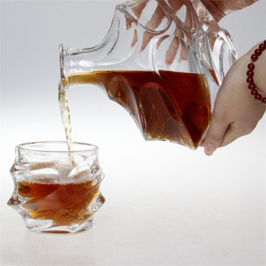 Classico design quadrato bottiglia di <span class=keywords><strong>whisky</strong></span> <span class=keywords><strong>whisky</strong></span> decanter diamante <span class=keywords><strong>whisky</strong></span> di vetro <span class=keywords><strong>set</strong></span> - Product Image 6