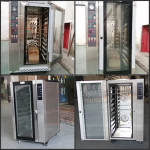 Fırın Ekipmanları Ticari Ekmek Fırını Dijital Kontrollü Elektrikli 5 Tepsili Sıcak Hava Konveksiyonlu Fırın ve Fırın Tepsisi Rafı - Product Image 5