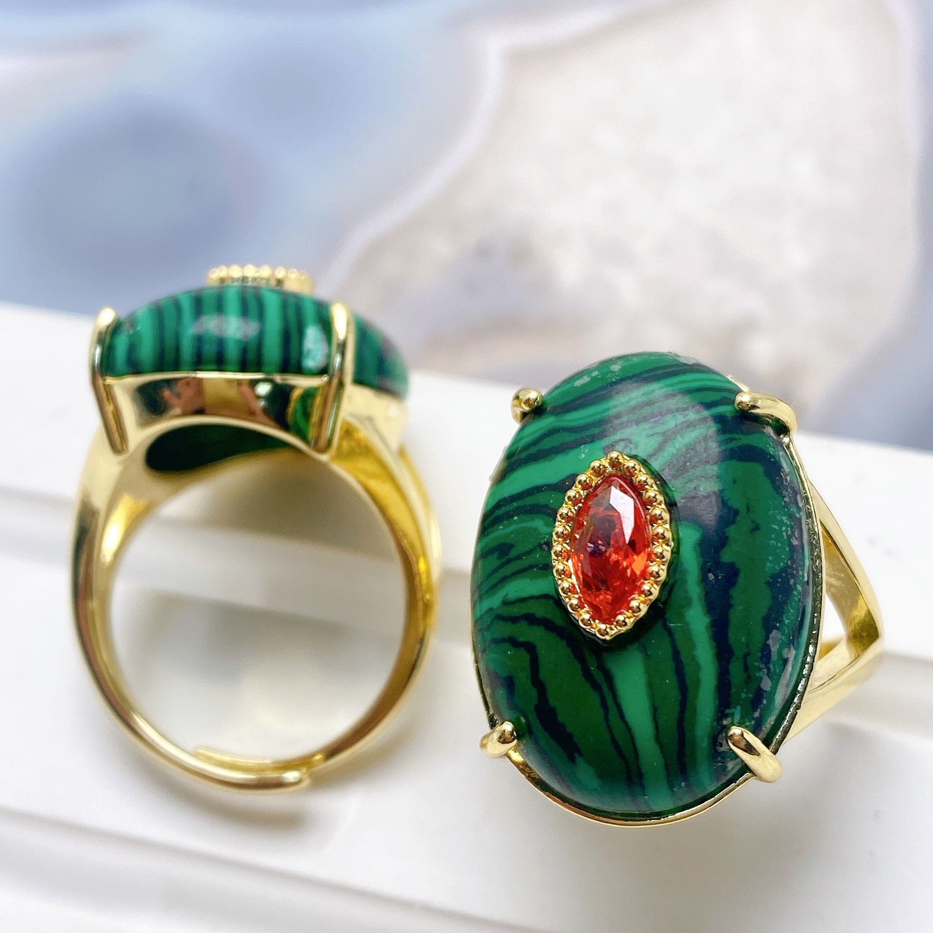 Synthetic Malachite colorful