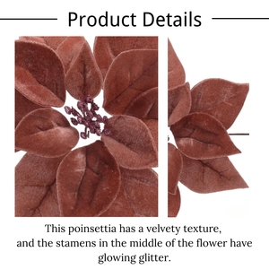 <span class=keywords><strong>Natale</strong></span> anno nuovo arredamento albero di <span class=keywords><strong>Natale</strong></span> fiore di <span class=keywords><strong>Natale</strong></span> in velluto artificiale Poinsettia albero di <span class=keywords><strong>Natale</strong></span> decorazioni in scatola di imballaggio - Product Image 3