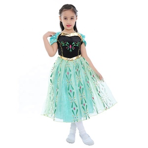 Costume de princesse pour enfants, robe de fête de carnaval pour filles Anna, vente chaude HP - Product Image 3