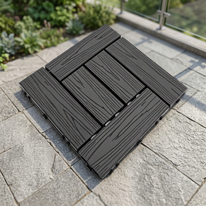 Vietnam Manufacturer Outdoor WPC Interlocking <b>Deck</b> Tiles Factory Price Bulk Supply for Patio Balcony - Product Image 4