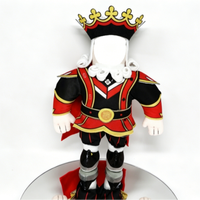 Ensemble de costume de roi ou de chevalier personnalisé, couronne, cape, tenue royale vintage pour peluche, accessoires de déguisement et de cosplay