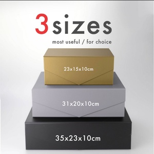 Premium Custom logo Luxury <b>Large</b> Matte Rigid Paper Cardboard Black Foldable Empty Magnetic Folding Closure Gift <b>Box</b> Packaging - Product Image 6