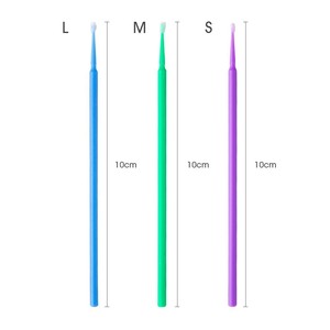Nano Cotton Swab Small Tip Makeup Brush for Lash <b>Extension</b> Removal Eyebrow <b>Micro</b> Applicator - Product Image 4