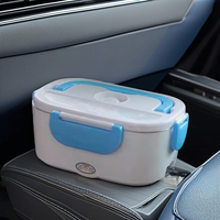 Boîte à lunch électrique portable personnalisable de 1,5 L avec chauffe-plat intégré, en acier inoxydable, anti-fuite, sans BPA - Moderne pour voiture, bureau, maison