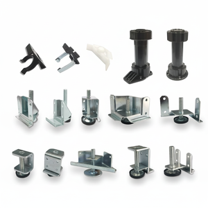 Verstellbare Möbelbeine aus Metall, Schwerlast-Schrankbeine, L-förmige, einstellbare Schrankbeine zum Einklopfen mit Höhenverstellung - Product Image 1