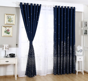 Offre Spéciale fournisseur de rideaux de fenêtre bon marché, rideaux à ombrage élevé, rideau occultant imprimé de feuille de château pour salon - Product Image 2