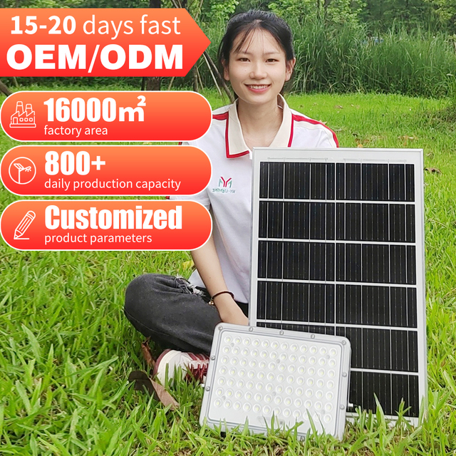 Outdoor IP65 Waterproof Solar FloodLight Remote Control 50W 100W 200W 300W Garden Led Solar Spotlight Solar Flood Lights
