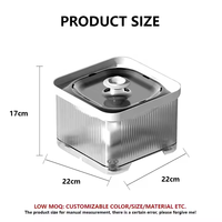 Fontaine à eau automatique pour animaux de compagnie 3L ABS sans fil avec écran LCD et réglage de l'heure, étanche pour chiens, chats et petits animaux