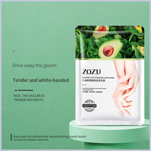 <span class=keywords><strong>Masque</strong></span> pour les <span class=keywords><strong>mains</strong></span> hydratant et nourrissant à l'avocat et à la niacinamide ZOZU Factory, exfoliant, en feuille et en boîte - Product Image 2